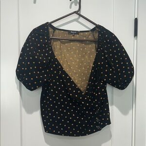 Madewell polka dot top